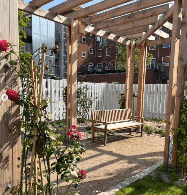 Pergola i Dagmars have ny park vestre stationsvej odense